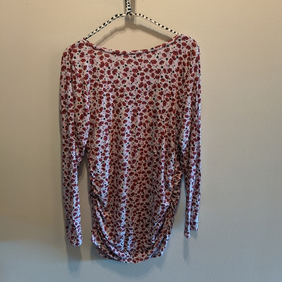 Motherhood Maternity Red Floral Tunic Top - Picture 8 of 8